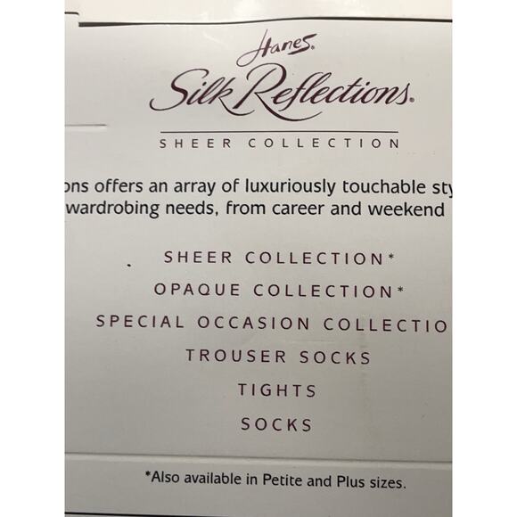 Hanes Silk Reflections Vintage Pantyhose NWT 1996 Soft Taupe Size CD Style 715 - Picture 4 of 7